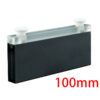 QC2401, 100mm Black Wall 2mm Narrow Width Cuvette with Stoppers, 7mL, Request Quote Before Ordering