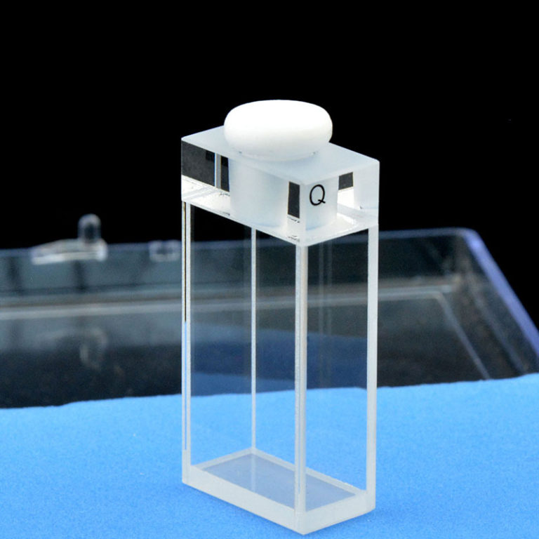 QF56, Stopper 20mm Lightpath 7mL Dual Path Lengths Quartz Fluorometer